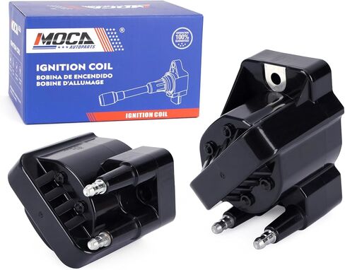 MOCA 2PCS Ignition Coils Fit 94-02 for Chevrolet Cavalier 2.2L, 94-03 for GMC Sonoma 2.2L, 87-91 for Buick Skylark 2.5L, 96-00 for Isuzu Hombre 2.2L, 95-02 for Pontiac Sunfire 2.2L in Kuwait