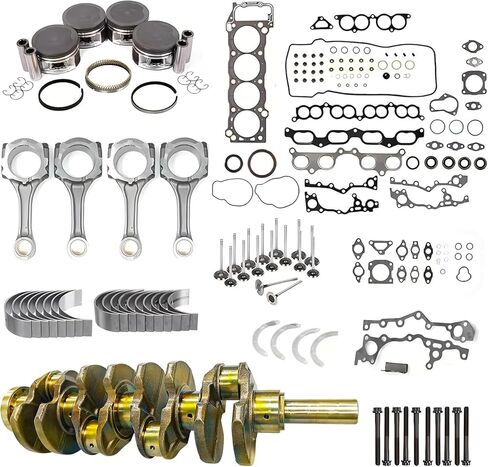 3RZ-FE 2.7L طقم إصلاح إعادة بناء المحرك مع العمود المرفقي/قضيب التوصيل/المكابس مناسب لـ 4 عداء T100 تاكوما 2.7L 2694cc 4cyl 16 صمام DOHC in Kuwait