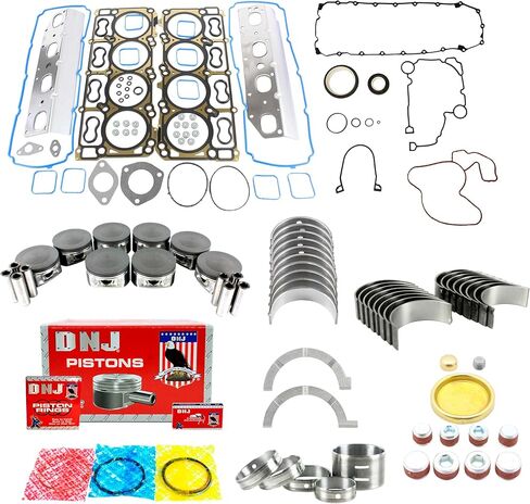 DNJ EK1163B Engine Rebuild Kit for 2011-2015 Dodge Jeep Durango Grand Cherokee 5.7L V8 16V OHV 345cid in Kuwait