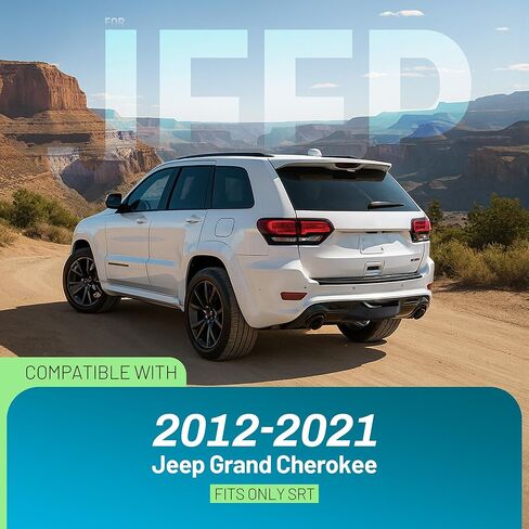 Rear Bumper Hitch Cover Compatible with 2012-2021 Jeep Grand Cherokee(FITS ONLY SRT) in Saudi Arabia