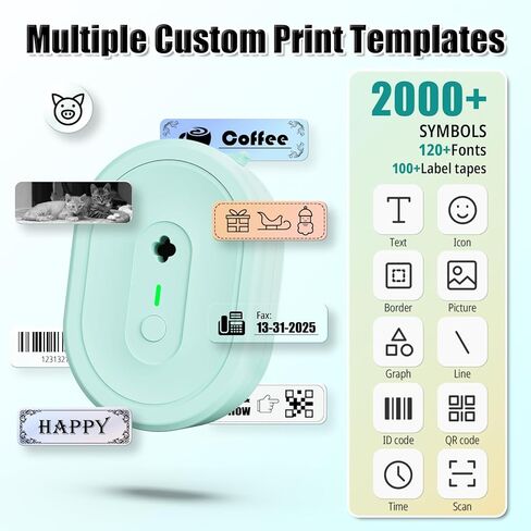 N12 White Label Maker Tape, 4 Rolls Label Printer Paper, 14x40mm (0.55"x1.57"), 180 Labels/Roll, Black on White Sticker Thermal Paper Self-Adhesive in Saudi Arabia