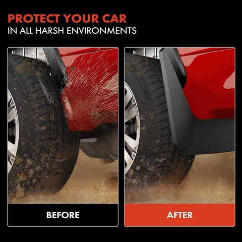أغطية طين ممتازة متوافقة مع سيارة دودج جورني 2011-2020 SUV، لا تحتاج إلى حفر، واقيات طين مع ملحقات الأجهزة، مجموعة من 4 قطع أمامية وخلفية in Kuwait