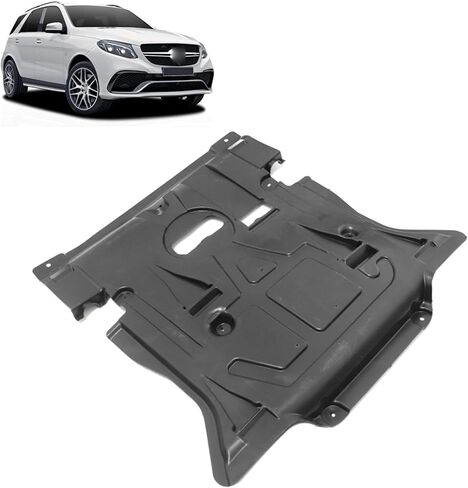 GXARTS Black Engine Splash Shield Guard 1665200723 متوافق مع Mercedes-Benz GL X166 2013-2015 GLE W166 2015-2019 in Saudi Arabia