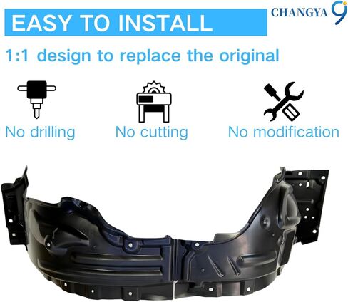 Front Driver Side LH Inner Fender Liner Splash Shield Fit for Toyota Corolla Cross 2022 2023 2024, Left Wheel Well Liner, OEM 53876-0A120 53876-0A110 CY-COS22F05L in Saudi Arabia