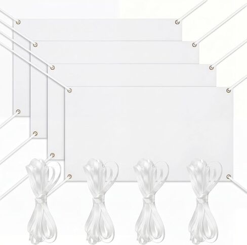 Large Blank Banners 2x4 Feet & 3x6 Feet Banner for Indoor Outdoor Business Office DIY Signs Party, Wedding Decor (1, 2 * 4 Feet) in Saudi Arabia