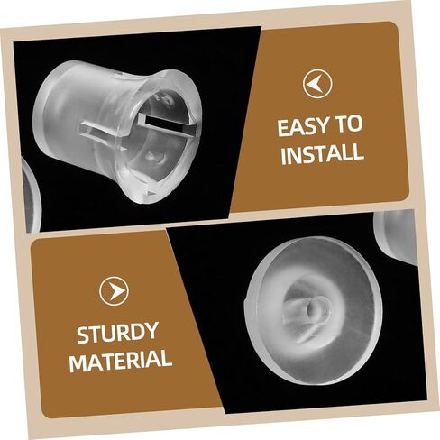 Uonlytech Invisible Mounting Hardware Acrylic Mirror Nails 10 Set High Transparency Decorative Screw Caps for Wall Hanging Advertising Use in Home Office Store in Kuwait