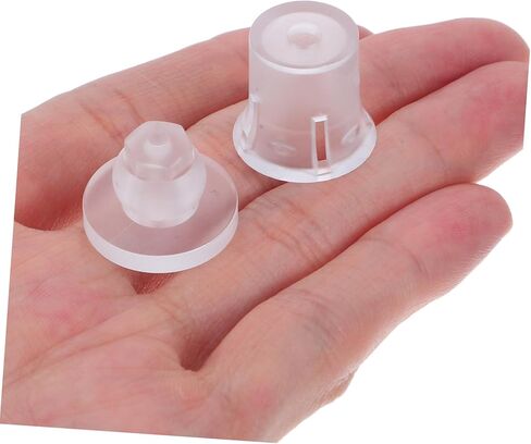 Uonlytech Invisible Mounting Hardware Acrylic Mirror Nails 10 Set High Transparency Decorative Screw Caps for Wall Hanging Advertising Use in Home Office Store in Kuwait