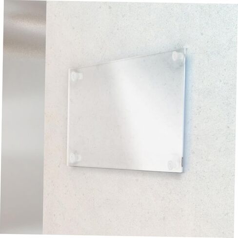 Uonlytech Invisible Mounting Hardware Acrylic Mirror Nails 10 Set High Transparency Decorative Screw Caps for Wall Hanging Advertising Use in Home Office Store in Kuwait