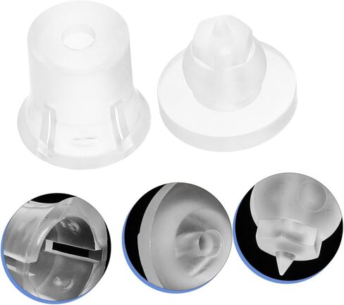 Uonlytech Invisible Mounting Hardware Acrylic Mirror Nails 10 Set High Transparency Decorative Screw Caps for Wall Hanging Advertising Use in Home Office Store in Kuwait