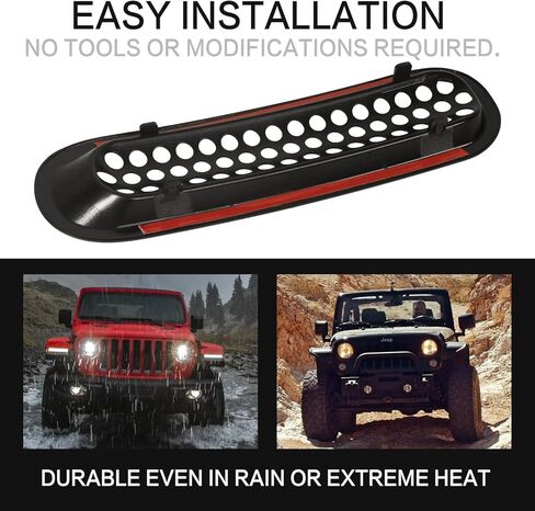 Front Grille Inserts & Headlight Cover Compatible with (2018-2025) Jeep Wrangler JL JLU in Saudi Arabia