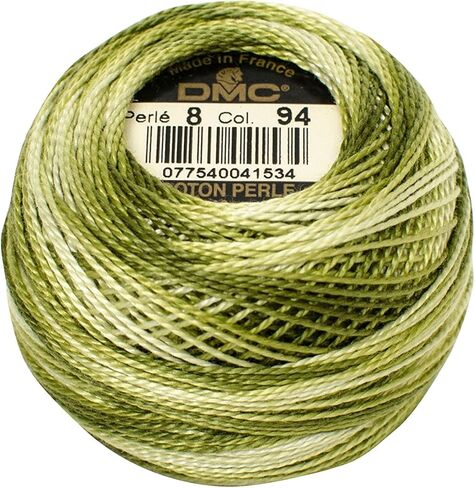 DMC 116 8-94 Pearl Cotton Thread Balls, Light Green, Size 8 in Kuwait