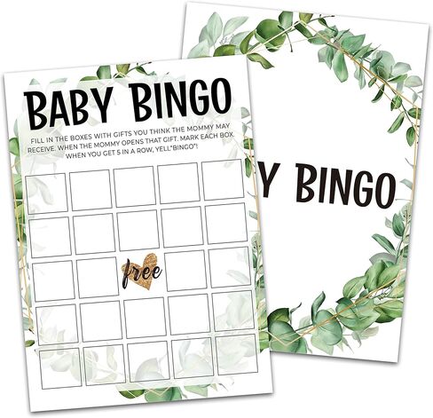 Baby Shower Game Cards, True or False Game, Tropical Jungle Theme Party Cards For Gender Neutral Boys or Girls, Set of 30 Cards(Green003) in Saudi Arabia