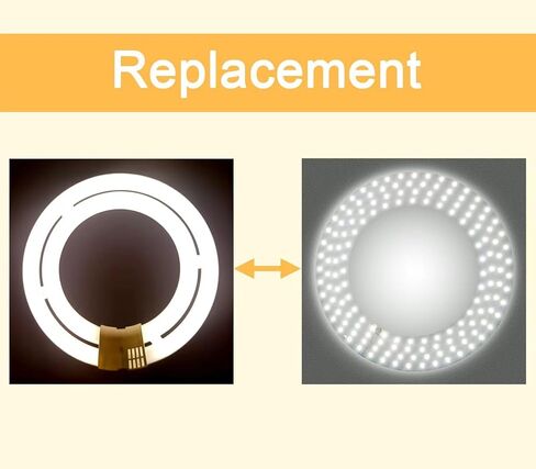 T9 LED Circline Light Bulb, FC12T9/DL Led Replacement for GE Philips Sylvania 12 Inch Circular Fluorescent T9 32W Day Light 2300Lm 2 Count in Saudi Arabia