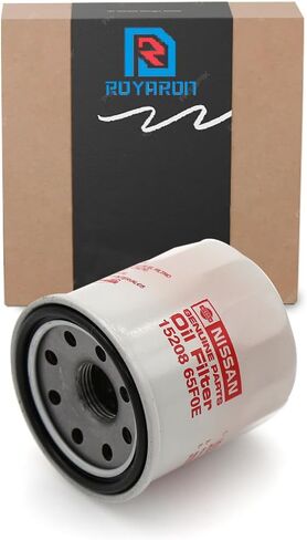 Genuine OEM Engline Oil Filter 15208-65F0E w/ 11026-JA00A Royaron Oil Drain Plug Gasket Compatible with Nissan/Infiniti in Saudi Arabia
