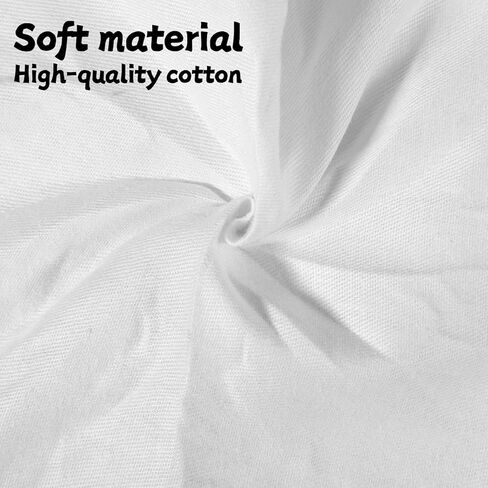 42 Pack 5 Inch Cotton Fabric Squares, Solids White Charm Pack Precut Fabric Squares for Quilting in Kuwait