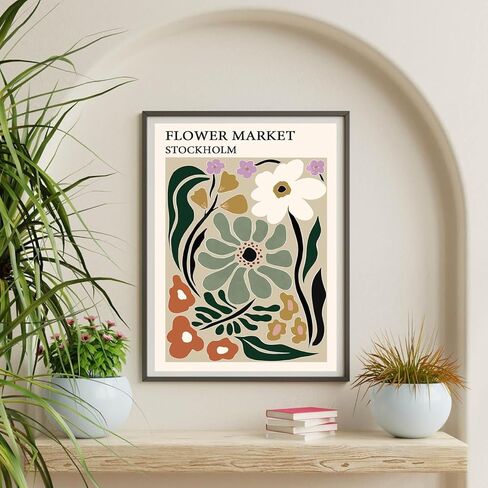 Paint by Numbers for Adults and Kids Beginner, Vintage Green Flower Painting by Number Kits On Canvas Number Artist Paint by Number Kit Oil Painting Acrylic Paints Home Wall Decor Gift 12X16 inch in Saudi Arabia