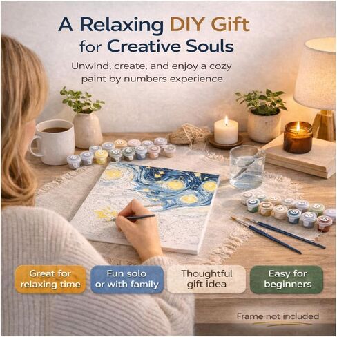 مجموعة طلاء Quelvyn Rainbow Unicorn بالأرقام للبالغين، لوحة حصان خيالية DIY على قماش ملفوف مقاس 16 × 20 بوصة، فن مبتدئ مرج الزهور ديكور جدار الشلال، هدية لمحبي يونيكورن in Kuwait