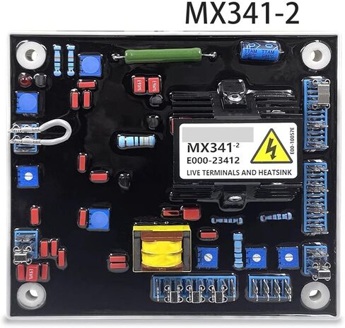 1pcs MX341-2 Red Capacitor AVR Generator Automatic Voltage Regulator Stabilizer Control Module Board Genset Parts in Saudi Arabia