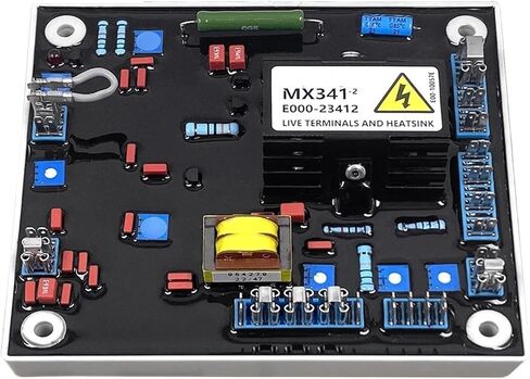 1pcs MX341-2 Red Capacitor AVR Generator Automatic Voltage Regulator Stabilizer Control Module Board Genset Parts in Saudi Arabia
