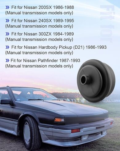 Replacement for Manual Transmission Rubber Shifter Dust Boot Fit for Nissan 200SX/ 240SX/ 300ZX/ D21/ Pathfinder Replace 32862-V5001 in Saudi Arabia