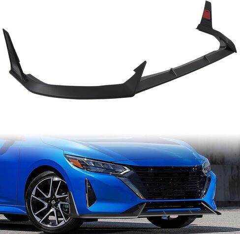 W-POWER, Front Bumper Lip fit for Compatible with 2024-2026 Nissan Sentra S Plus/SR/SV/S/Sense Sedan 4DR, Front Bumper Lip Spoiler Air Chin Body Kit Splitter ABS (Unpainted Matt Black) in Kuwait