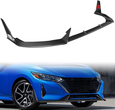 W-POWER, Front Bumper Lip fit for Compatible with 2024-2026 Nissan Sentra S Plus/SR/SV/S/Sense Sedan 4DR, Front Bumper Lip Spoiler Air Chin Body Kit Splitter ABS (Unpainted Matt Black) in Kuwait