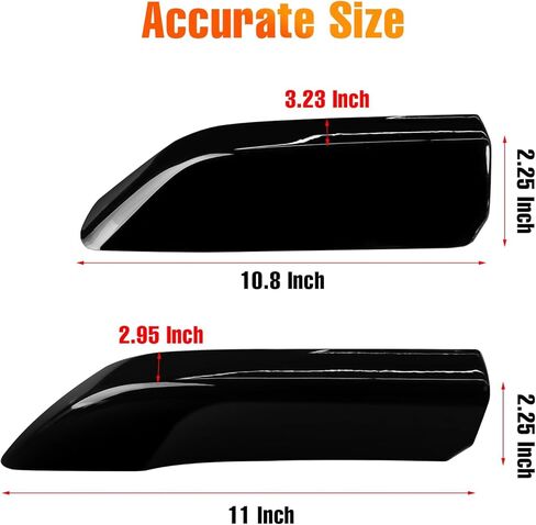 Compatible with Toyota 4Runner Roof Rack Covers 2010-2019, for 4Runner Roof Rack Rail End Cover Shell 4 PCs (Piano Black, Paint) in Saudi Arabia