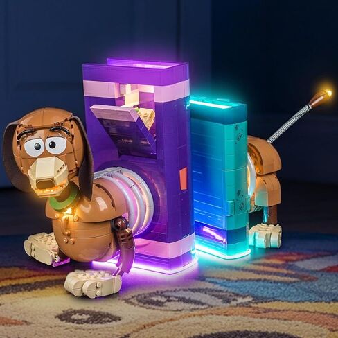 إضاءة LED متوافقة مع LEGO 43301 Toy Story Slinky Dog Bookends - مصابيح فقط، مجموعة إضاءة متوافقة مع LEGO 43301، غير متضمنة النموذج in Kuwait