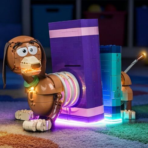 إضاءة LED متوافقة مع LEGO 43301 Toy Story Slinky Dog Bookends - مصابيح فقط، مجموعة إضاءة متوافقة مع LEGO 43301، غير متضمنة النموذج in Kuwait