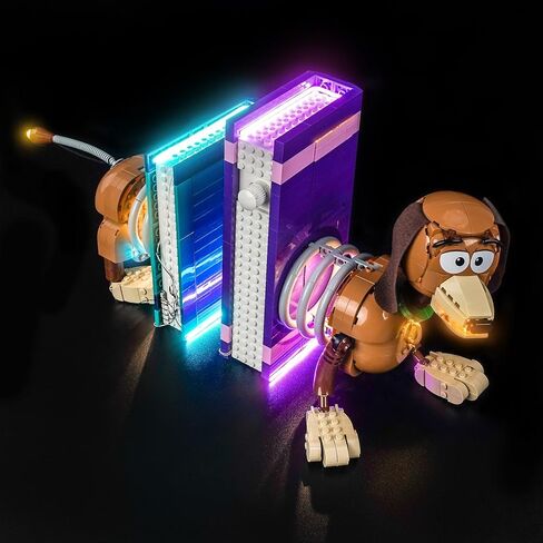 إضاءة LED متوافقة مع LEGO 43301 Toy Story Slinky Dog Bookends - مصابيح فقط، مجموعة إضاءة متوافقة مع LEGO 43301، غير متضمنة النموذج in Kuwait