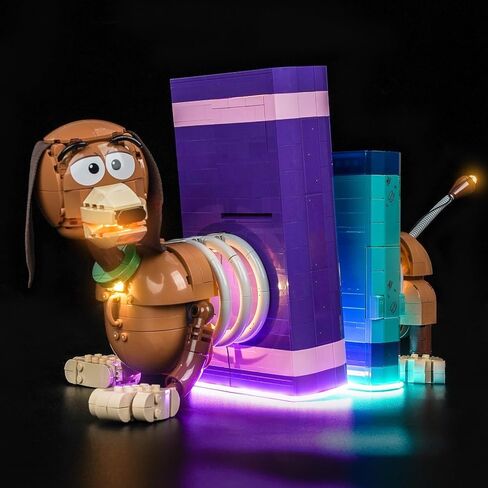 إضاءة LED متوافقة مع LEGO 43301 Toy Story Slinky Dog Bookends - مصابيح فقط، مجموعة إضاءة متوافقة مع LEGO 43301، غير متضمنة النموذج in Kuwait