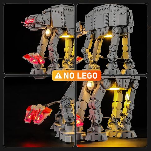 ضوء LED LIGHTAILING لـ Lego-75440 at-at - سهل التركيب، أسلاك مخفية، ديكور منزلي وجاهز للهدايا (النموذج غير متضمن) in Kuwait