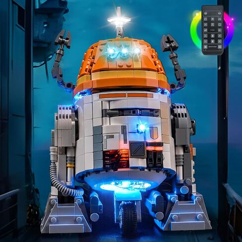 إضاءة LED متوافقة مع Lego 75416 Chopper C1-10P Astromech Droid - مصابيح فقط، مجموعة إضاءة متوافقة مع Lego 75416، غير متضمنة مجموعة النموذج in Kuwait