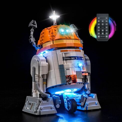 إضاءة LED متوافقة مع Lego 75416 Chopper C1-10P Astromech Droid - مصابيح فقط، مجموعة إضاءة متوافقة مع Lego 75416، غير متضمنة مجموعة النموذج in Kuwait