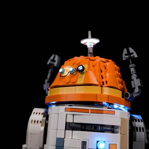 إضاءة LED متوافقة مع Lego 75416 Chopper C1-10P Astromech Droid - مصابيح فقط، مجموعة إضاءة متوافقة مع Lego 75416، غير متضمنة مجموعة النموذج in Kuwait