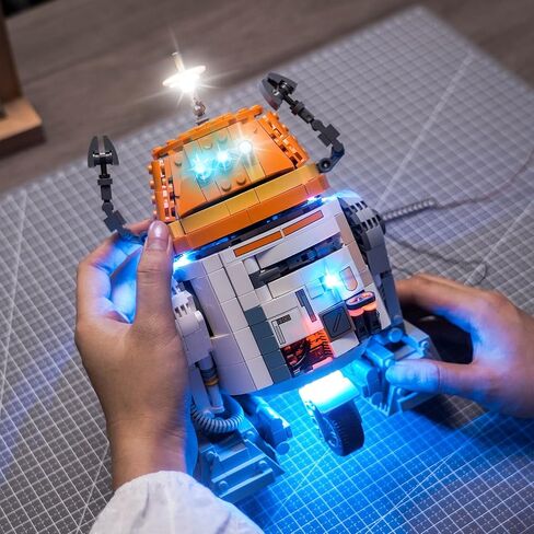 إضاءة LED متوافقة مع Lego 75416 Chopper C1-10P Astromech Droid - مصابيح فقط، مجموعة إضاءة متوافقة مع Lego 75416، غير متضمنة مجموعة النموذج in Kuwait