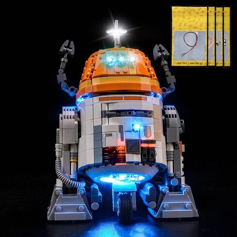 إضاءة LED متوافقة مع Lego 75416 Chopper C1-10P Astromech Droid - مصابيح فقط، مجموعة إضاءة متوافقة مع Lego 75416، غير متضمنة مجموعة النموذج in Kuwait