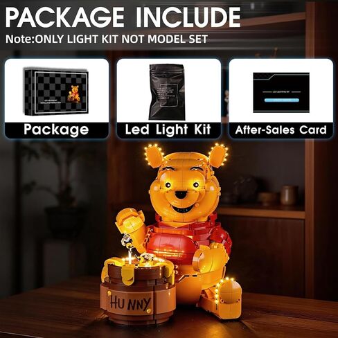 LED Light Kit Compatible with Lego 43300 Winnie the Pooh Set, Light Kit for Lego 43300 Building Blocks Model, Not Included The Model Set in Saudi Arabia