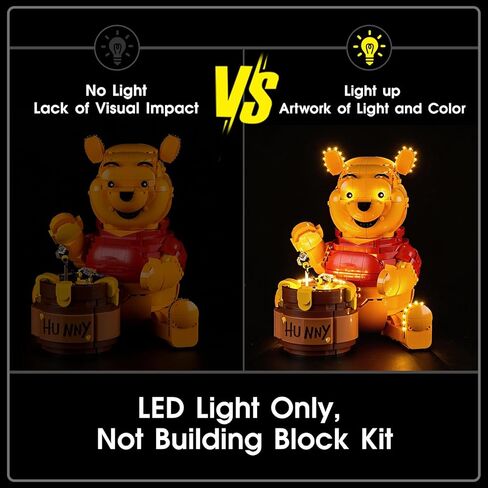 LED Light Kit Compatible with Lego 43300 Winnie the Pooh Set, Light Kit for Lego 43300 Building Blocks Model, Not Included The Model Set in Saudi Arabia