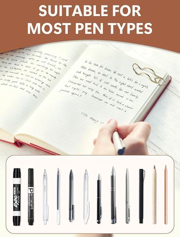 15 Pcs Metal Pen Clip for Notebook, Multi Function Paper Clips, Colorful Pen Holder for Notebook, 2.8-Inch Jumbo Paperclips, Portable and Reusable Planner Accessories in Saudi Arabia