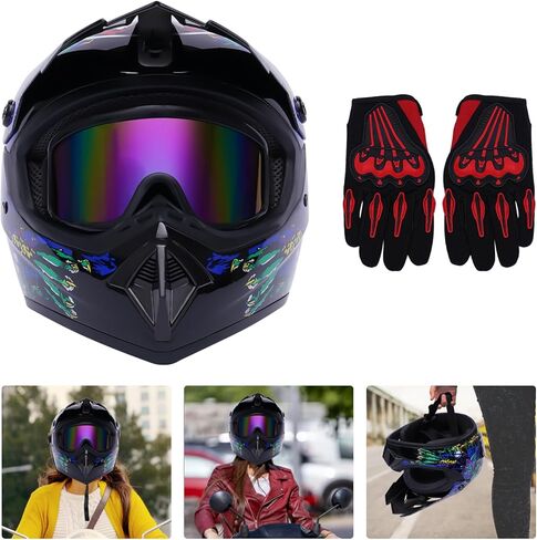 Motorcycle Dirt Bike Motocross Off Road Helmets , Unisex , Adult Racing Helmet in Saudi Arabia