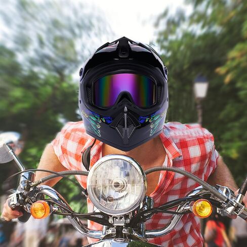 Motorcycle Dirt Bike Motocross Off Road Helmets , Unisex , Adult Racing Helmet in Saudi Arabia