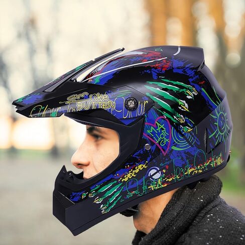 Motorcycle Dirt Bike Motocross Off Road Helmets , Unisex , Adult Racing Helmet in Saudi Arabia