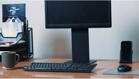 Oeveo | Single Monitor Stand | 17.1875" x 6.5" x 8" | Free Standing VESA Metal Monitor Mount | Made in America in Saudi Arabia