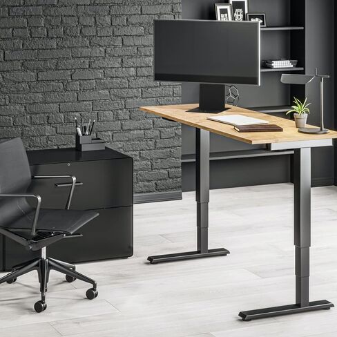 Oeveo | Single Monitor Stand | 17.1875" x 6.5" x 8" | Free Standing VESA Metal Monitor Mount | Made in America in Saudi Arabia