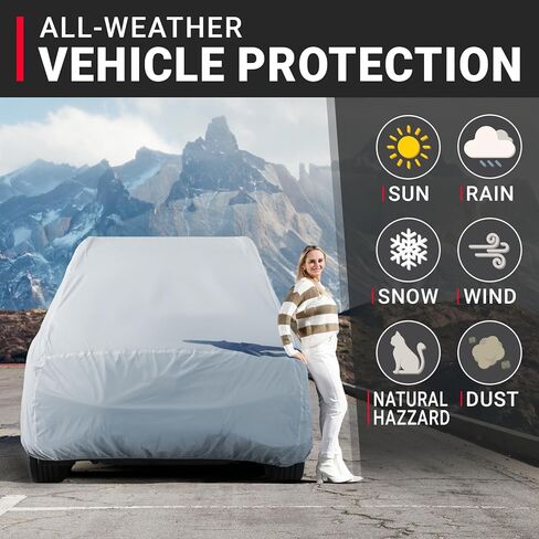 iCarCover يناسب 1989-1998 Geo Tracker SUV غطاء السيارات شكل مناسب مبطن كامل خارجي مقاوم للماء أغطية حماية السيارات in Kuwait