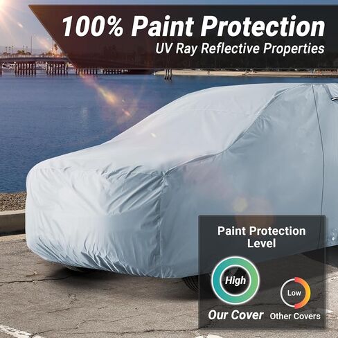 iCarCover يناسب 1989-1998 Geo Tracker SUV غطاء السيارات شكل مناسب مبطن كامل خارجي مقاوم للماء أغطية حماية السيارات in Kuwait
