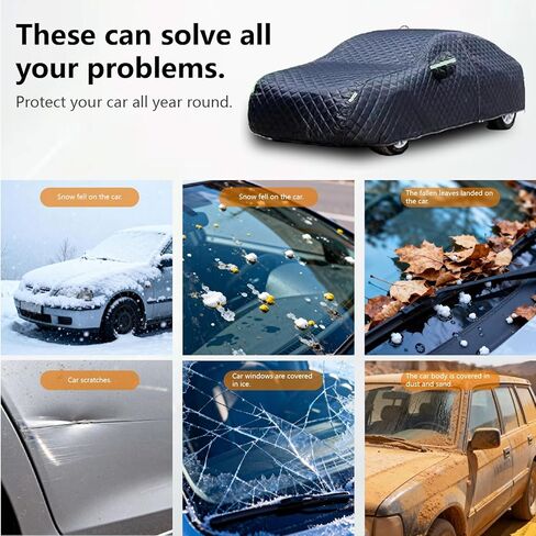 Truck Hail Protection Cover for Truck Length Up to 252" Multi-Layered Anti Hail Blankets Protector Cover Heavy Duty Outdoor Thickened Sun Rain Snow Dust Protection with Zipper Door in Saudi Arabia