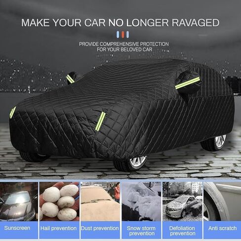 Truck Hail Protection Cover for Truck Length Up to 252" Multi-Layered Anti Hail Blankets Protector Cover Heavy Duty Outdoor Thickened Sun Rain Snow Dust Protection with Zipper Door in Saudi Arabia