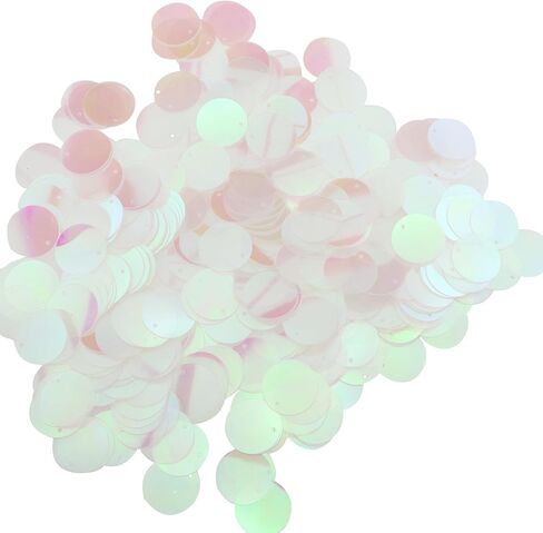 330PCS 20mm Semi Translucent Rainbow Coloured PVC Craft Round Sequins Suitable for Pendants Earrings Hair Accessories Fabric Decorations in Saudi Arabia